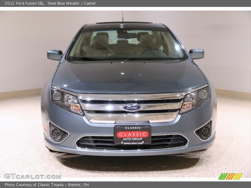 Steel Blue Metallic / Camel 2012 Ford Fusion SEL