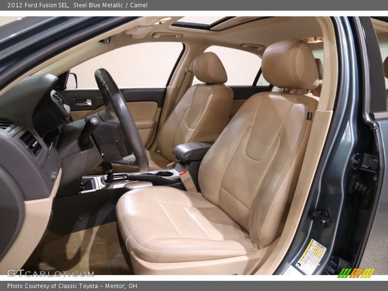 Steel Blue Metallic / Camel 2012 Ford Fusion SEL
