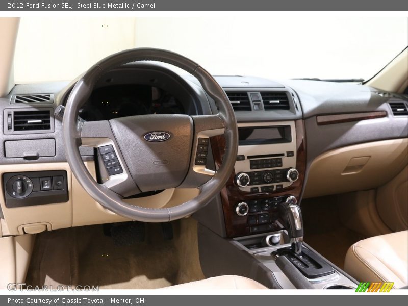Steel Blue Metallic / Camel 2012 Ford Fusion SEL