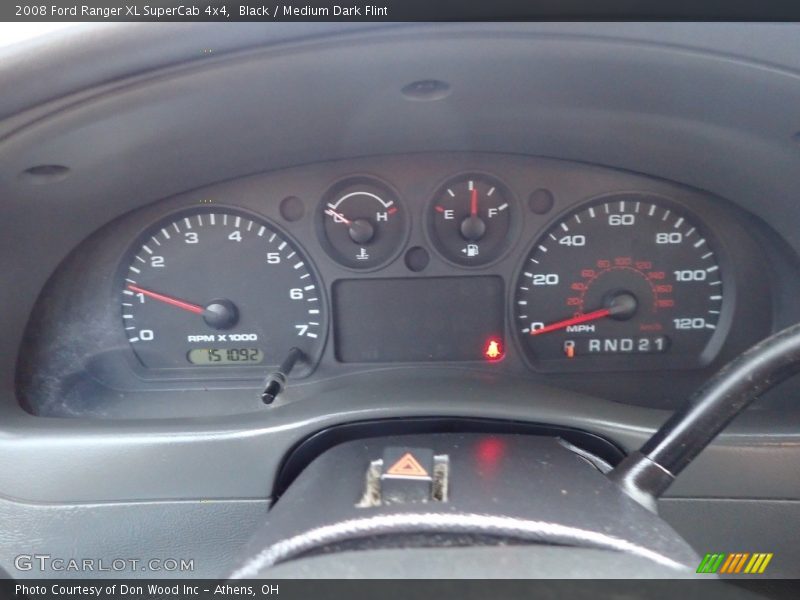 Black / Medium Dark Flint 2008 Ford Ranger XL SuperCab 4x4