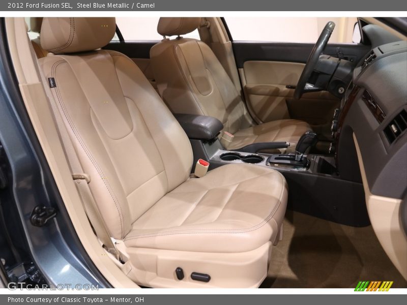 Steel Blue Metallic / Camel 2012 Ford Fusion SEL