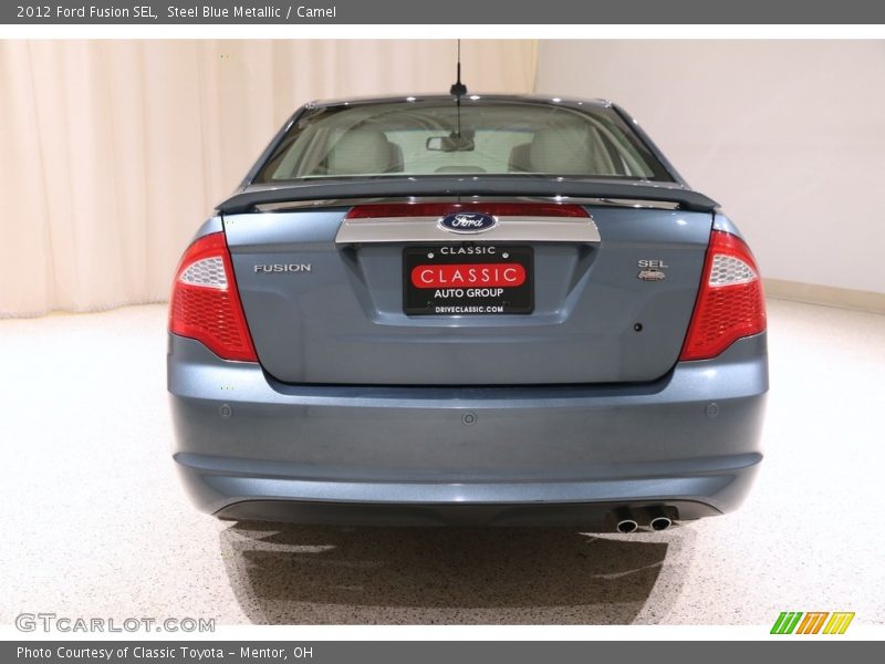 Steel Blue Metallic / Camel 2012 Ford Fusion SEL