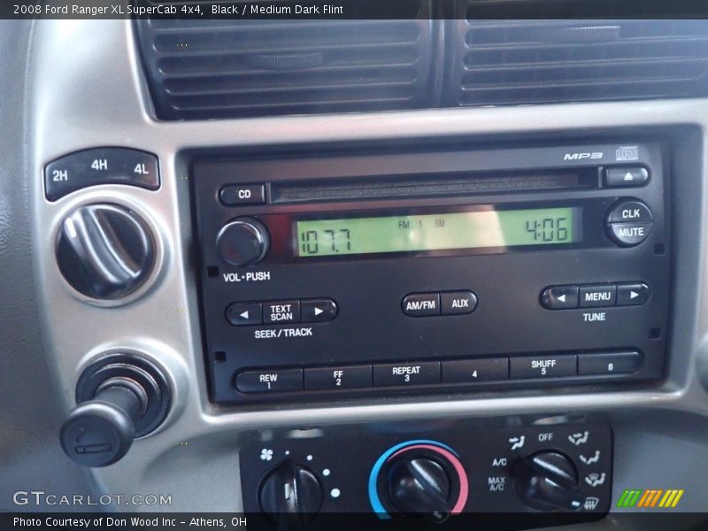 Black / Medium Dark Flint 2008 Ford Ranger XL SuperCab 4x4