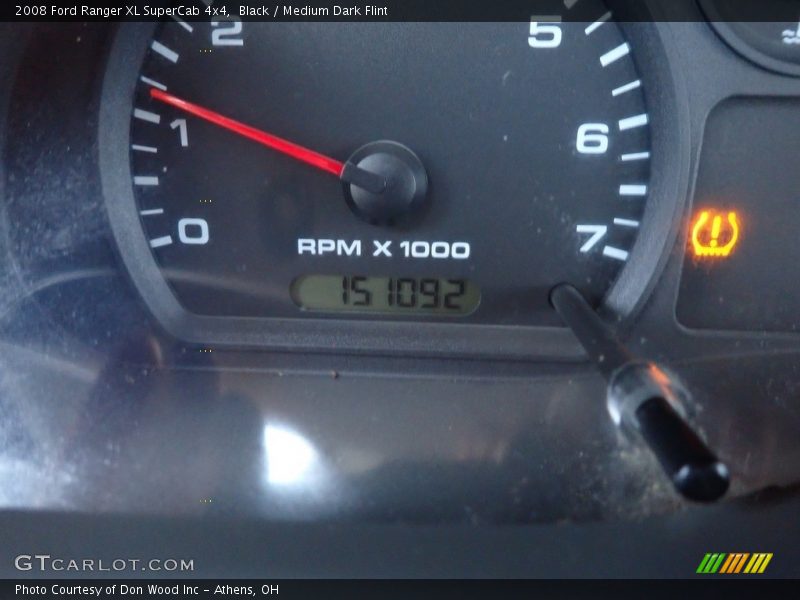 Black / Medium Dark Flint 2008 Ford Ranger XL SuperCab 4x4