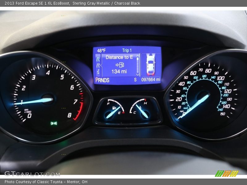 Sterling Gray Metallic / Charcoal Black 2013 Ford Escape SE 1.6L EcoBoost