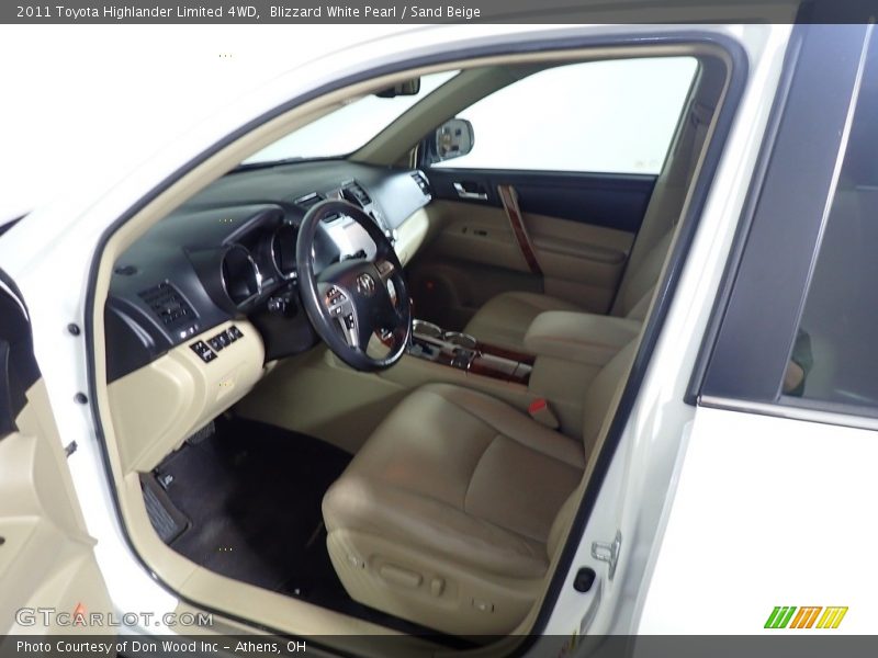 Blizzard White Pearl / Sand Beige 2011 Toyota Highlander Limited 4WD