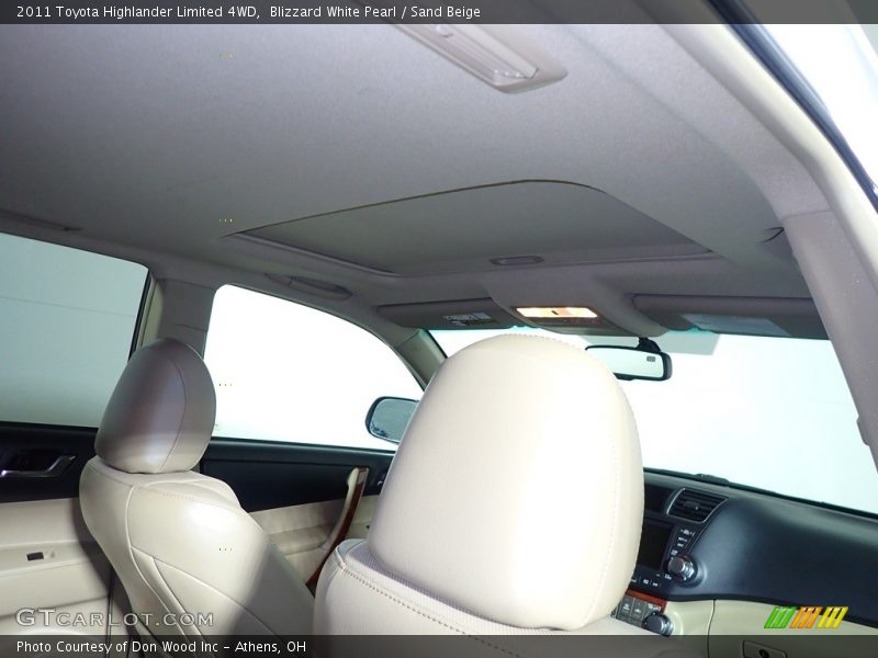 Blizzard White Pearl / Sand Beige 2011 Toyota Highlander Limited 4WD