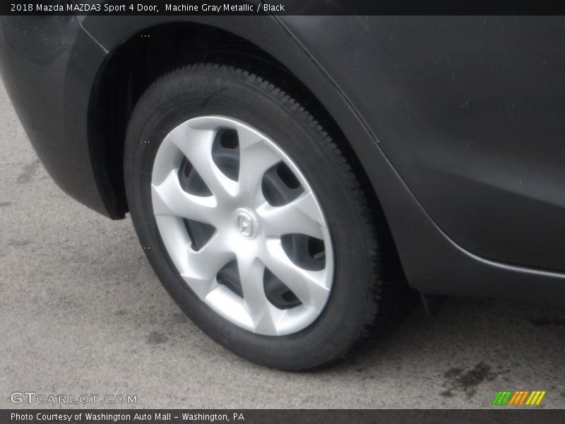 Machine Gray Metallic / Black 2018 Mazda MAZDA3 Sport 4 Door