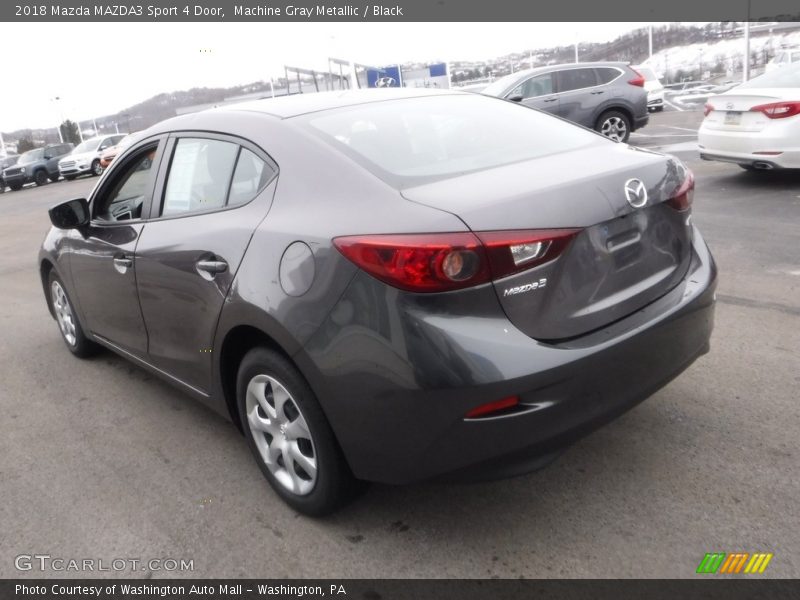 Machine Gray Metallic / Black 2018 Mazda MAZDA3 Sport 4 Door