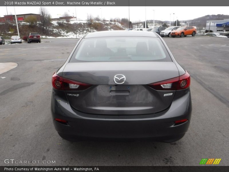 Machine Gray Metallic / Black 2018 Mazda MAZDA3 Sport 4 Door