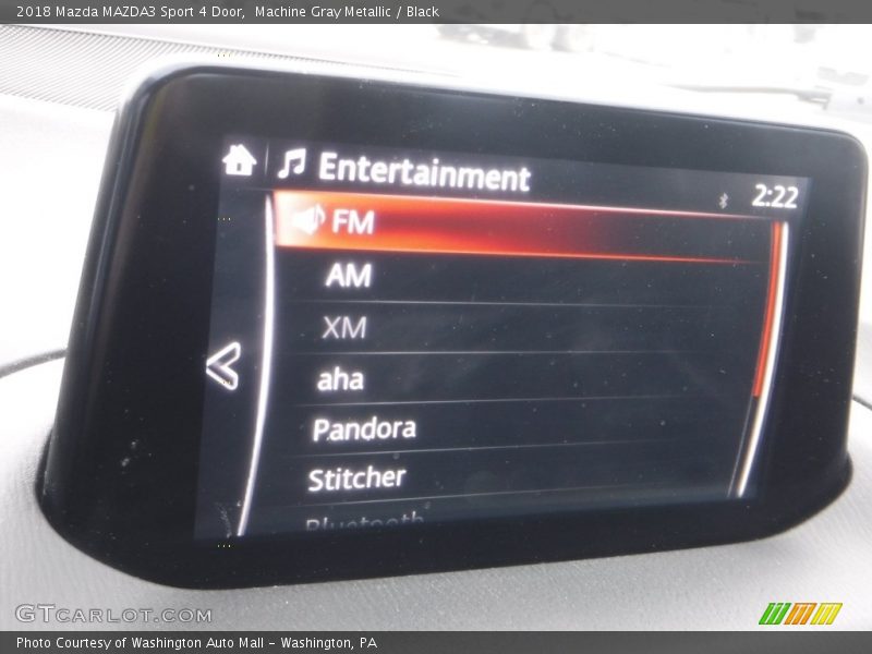 Machine Gray Metallic / Black 2018 Mazda MAZDA3 Sport 4 Door
