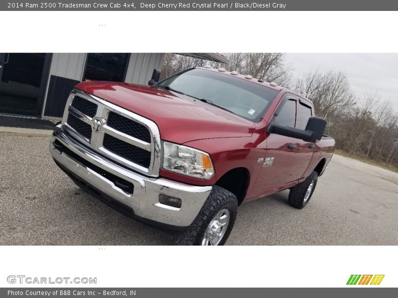 Deep Cherry Red Crystal Pearl / Black/Diesel Gray 2014 Ram 2500 Tradesman Crew Cab 4x4