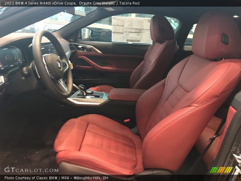 Dravite Grey Metallic / Tacora Red 2021 BMW 4 Series M440i xDrive Coupe