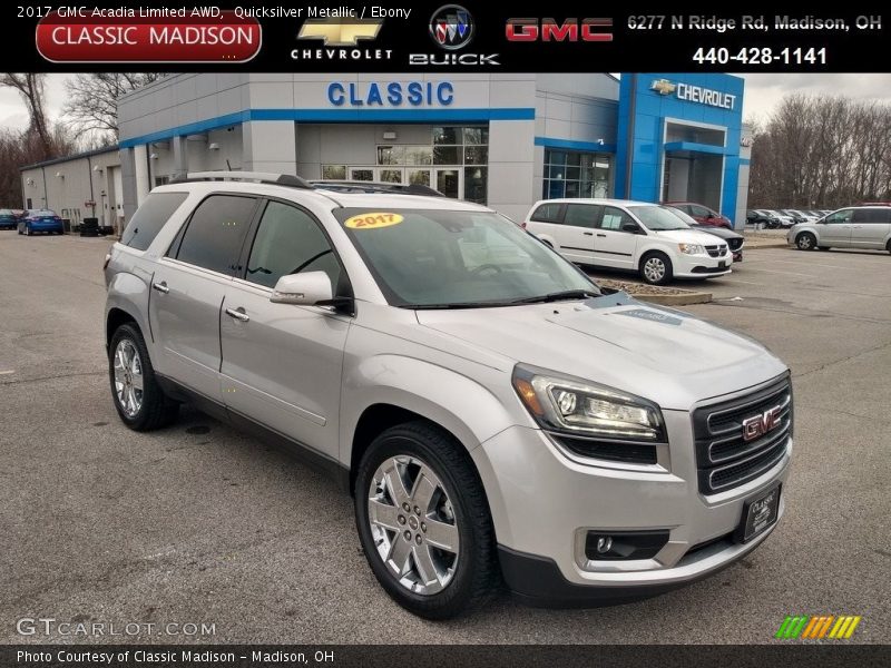 Quicksilver Metallic / Ebony 2017 GMC Acadia Limited AWD