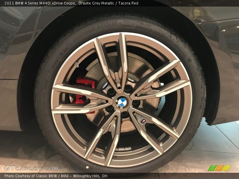 Dravite Grey Metallic / Tacora Red 2021 BMW 4 Series M440i xDrive Coupe