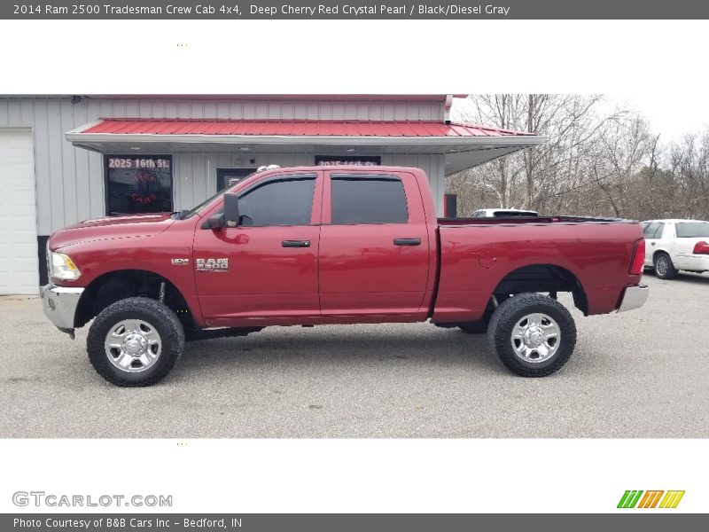  2014 2500 Tradesman Crew Cab 4x4 Deep Cherry Red Crystal Pearl