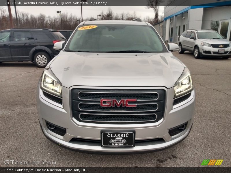 Quicksilver Metallic / Ebony 2017 GMC Acadia Limited AWD