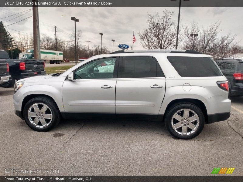 Quicksilver Metallic / Ebony 2017 GMC Acadia Limited AWD