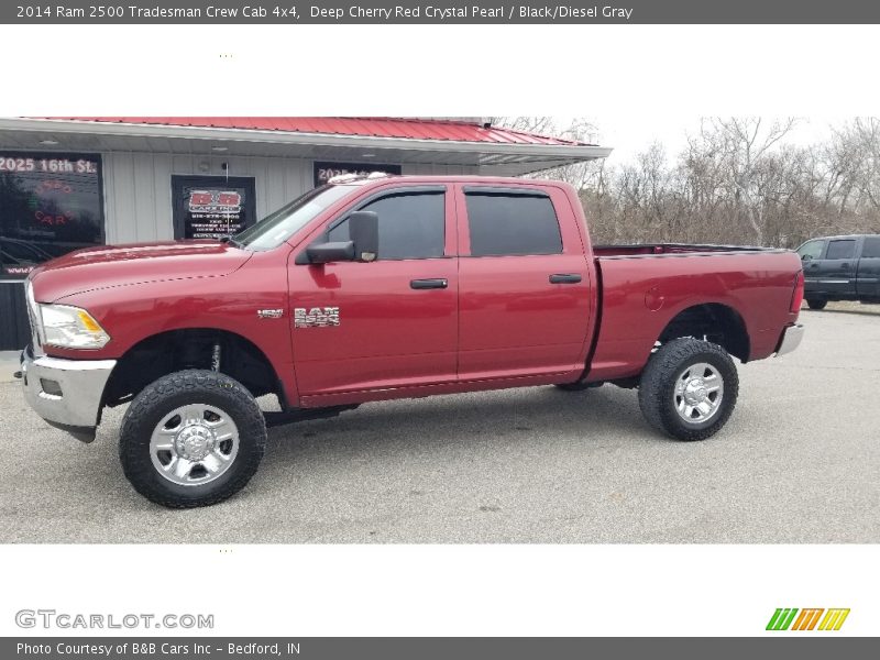 Deep Cherry Red Crystal Pearl / Black/Diesel Gray 2014 Ram 2500 Tradesman Crew Cab 4x4