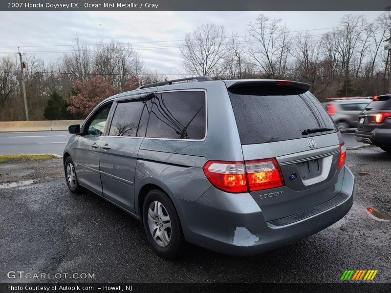 Ocean Mist Metallic / Gray 2007 Honda Odyssey EX