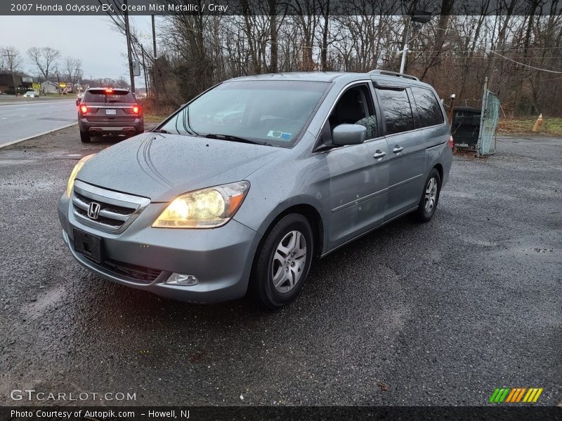 Ocean Mist Metallic / Gray 2007 Honda Odyssey EX