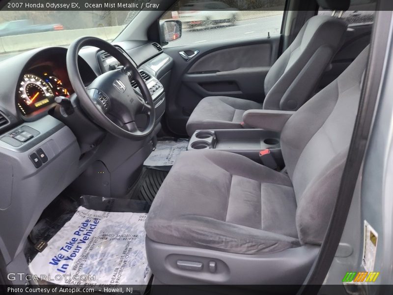 Ocean Mist Metallic / Gray 2007 Honda Odyssey EX