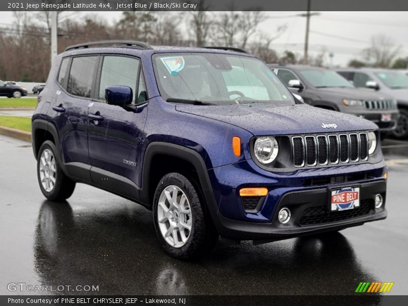 Jetset Blue / Black/Ski Gray 2021 Jeep Renegade Latitude 4x4