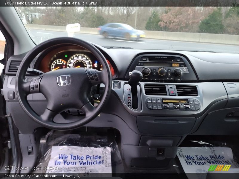 Ocean Mist Metallic / Gray 2007 Honda Odyssey EX