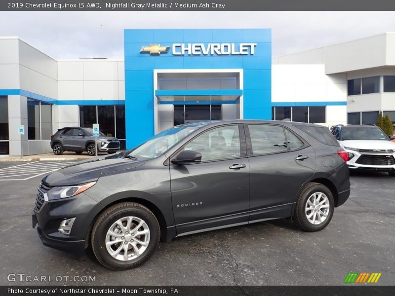 Nightfall Gray Metallic / Medium Ash Gray 2019 Chevrolet Equinox LS AWD