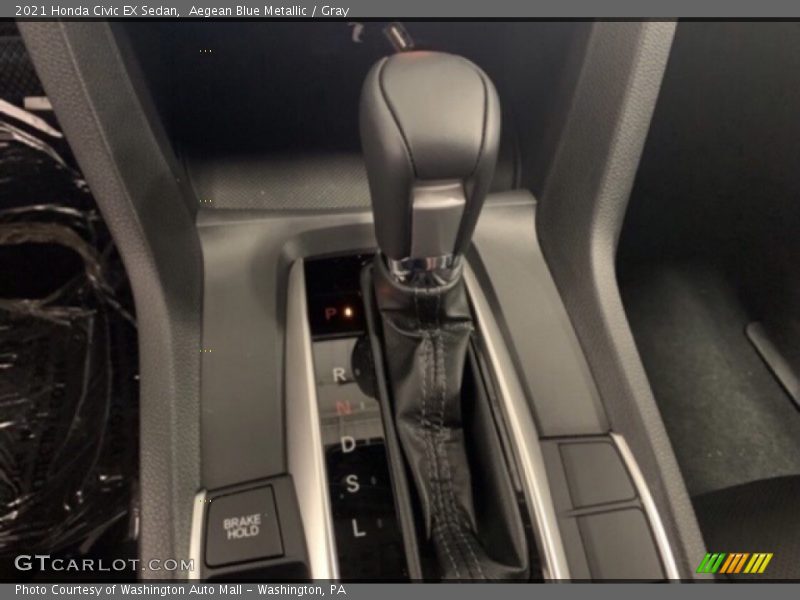 Aegean Blue Metallic / Gray 2021 Honda Civic EX Sedan