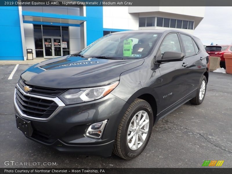 Nightfall Gray Metallic / Medium Ash Gray 2019 Chevrolet Equinox LS AWD