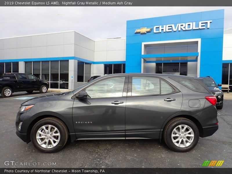Nightfall Gray Metallic / Medium Ash Gray 2019 Chevrolet Equinox LS AWD