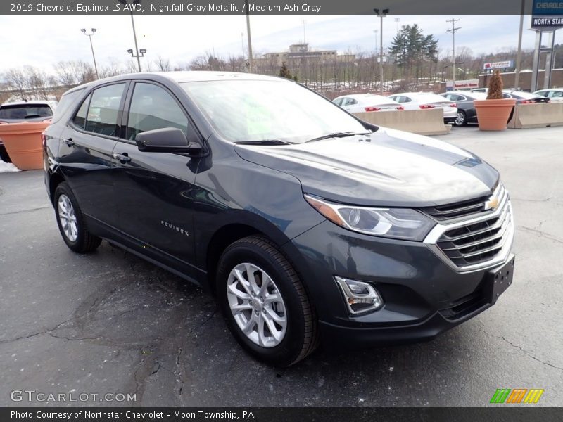 Nightfall Gray Metallic / Medium Ash Gray 2019 Chevrolet Equinox LS AWD
