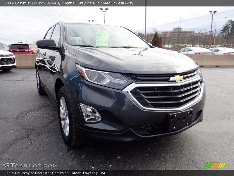 Nightfall Gray Metallic / Medium Ash Gray 2019 Chevrolet Equinox LS AWD