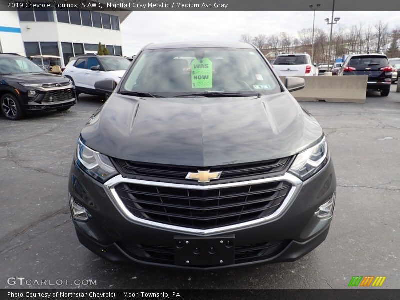Nightfall Gray Metallic / Medium Ash Gray 2019 Chevrolet Equinox LS AWD