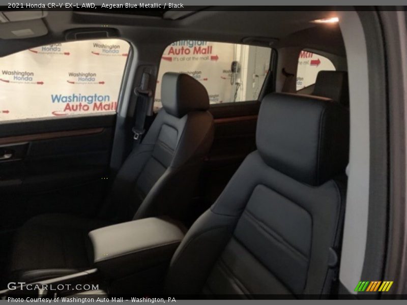 Aegean Blue Metallic / Black 2021 Honda CR-V EX-L AWD