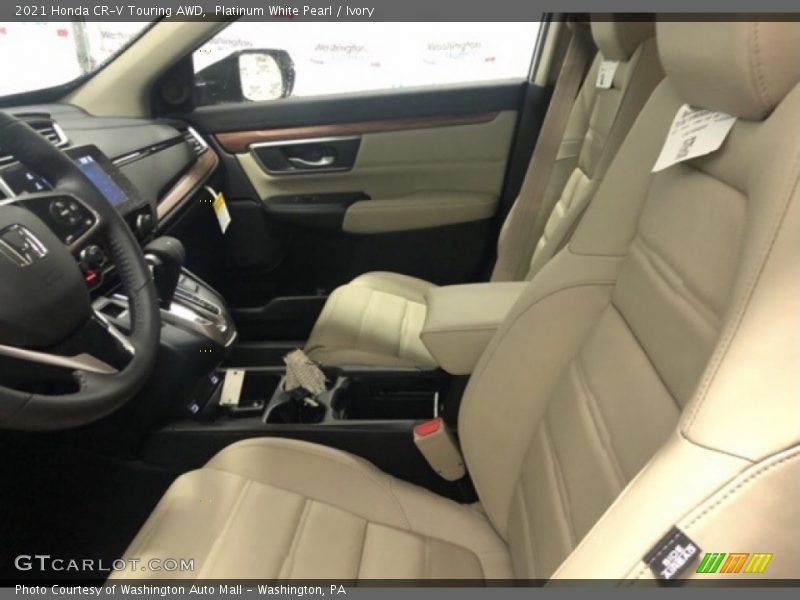 Platinum White Pearl / Ivory 2021 Honda CR-V Touring AWD