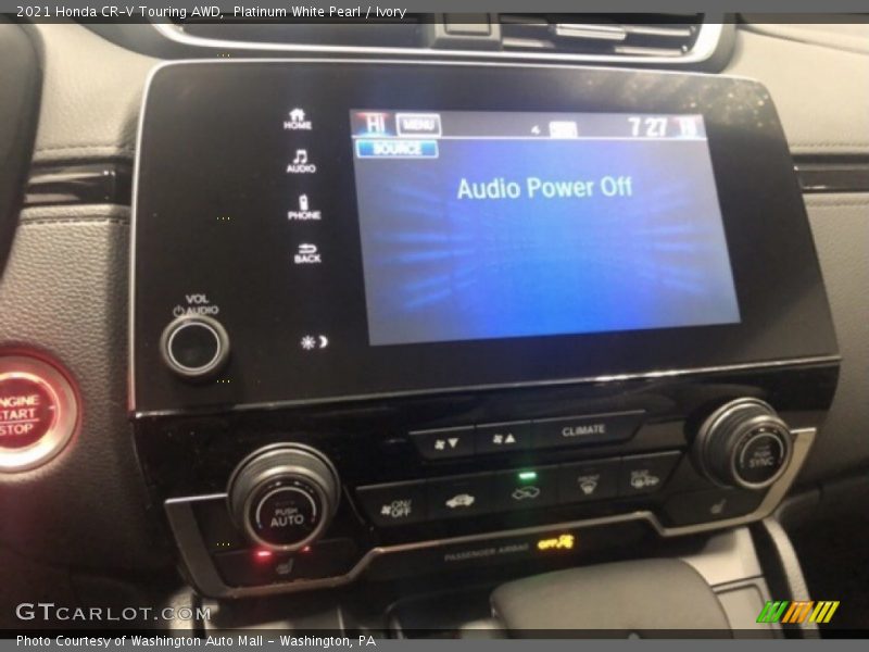 Platinum White Pearl / Ivory 2021 Honda CR-V Touring AWD