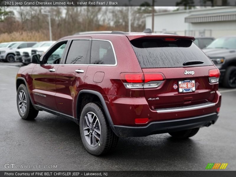 Velvet Red Pearl / Black 2021 Jeep Grand Cherokee Limited 4x4