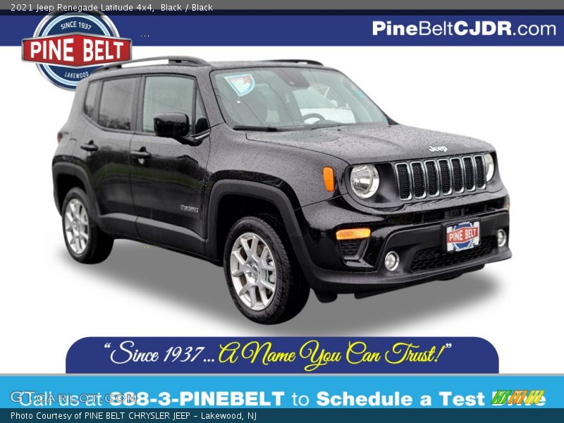 Black / Black 2021 Jeep Renegade Latitude 4x4