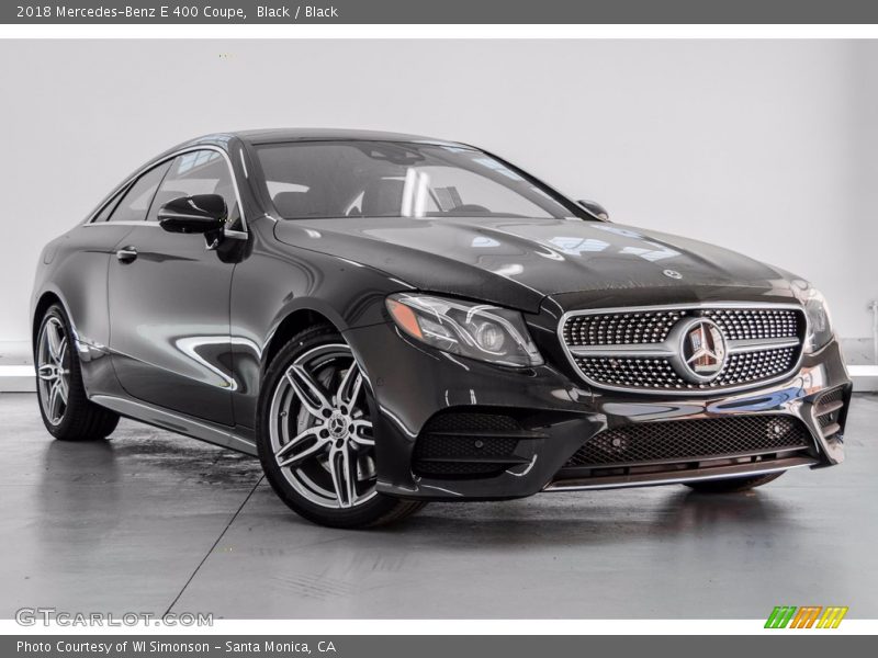 Black / Black 2018 Mercedes-Benz E 400 Coupe