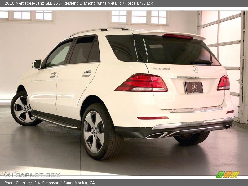 designo Diamond White Metallic / Porcelain/Black 2018 Mercedes-Benz GLE 350
