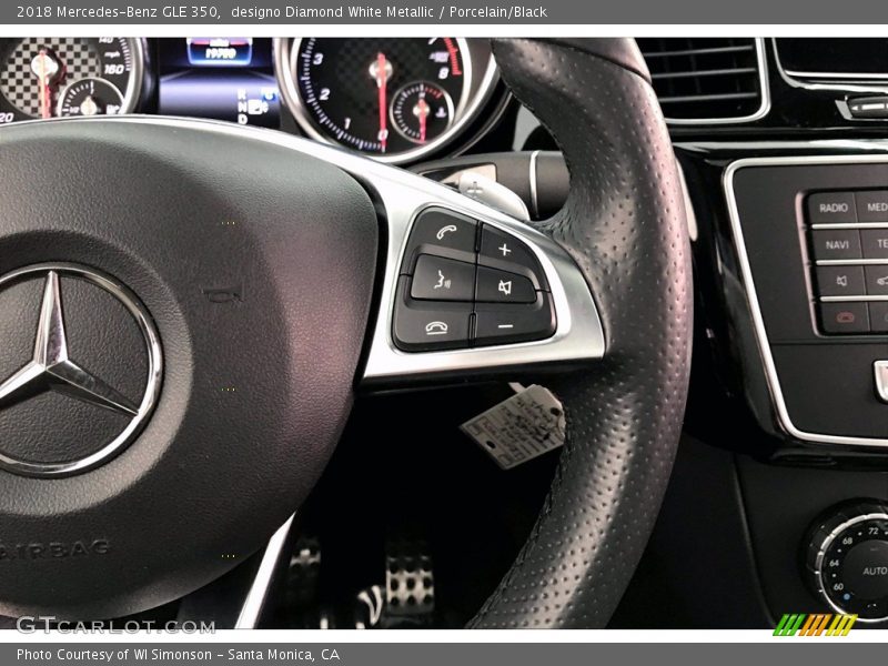 designo Diamond White Metallic / Porcelain/Black 2018 Mercedes-Benz GLE 350