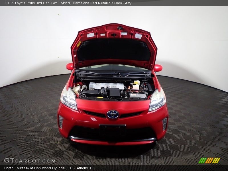Barcelona Red Metallic / Dark Gray 2012 Toyota Prius 3rd Gen Two Hybrid