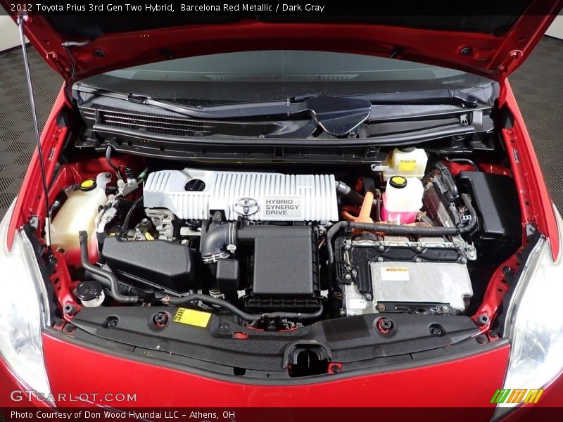 Barcelona Red Metallic / Dark Gray 2012 Toyota Prius 3rd Gen Two Hybrid
