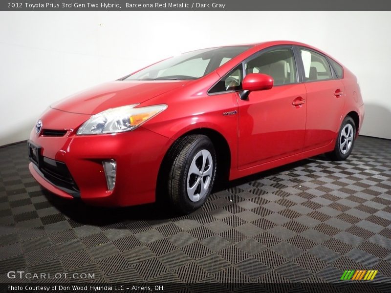 Barcelona Red Metallic / Dark Gray 2012 Toyota Prius 3rd Gen Two Hybrid
