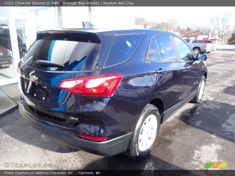 Midnight Blue Metallic / Medium Ash Gray 2021 Chevrolet Equinox LS AWD