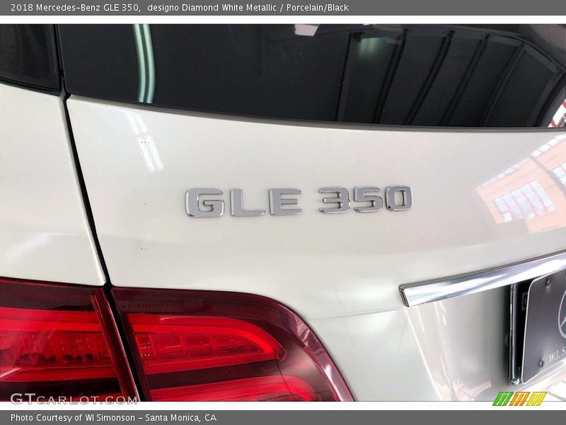designo Diamond White Metallic / Porcelain/Black 2018 Mercedes-Benz GLE 350