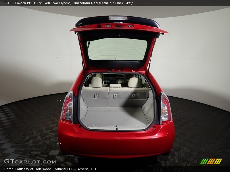 Barcelona Red Metallic / Dark Gray 2012 Toyota Prius 3rd Gen Two Hybrid