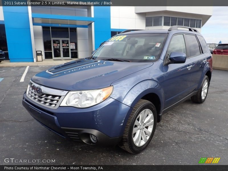 Marine Blue Metallic / Black 2011 Subaru Forester 2.5 X Limited